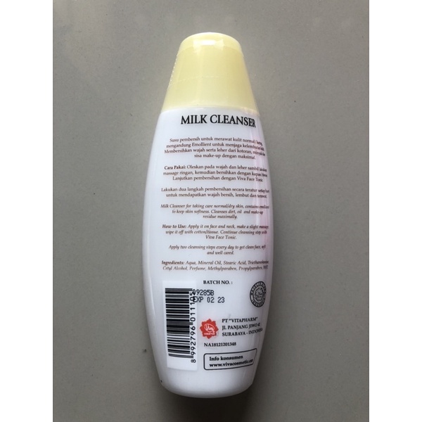 VIVA Milk Cleanser 100 ml Susu Pembersih Putih