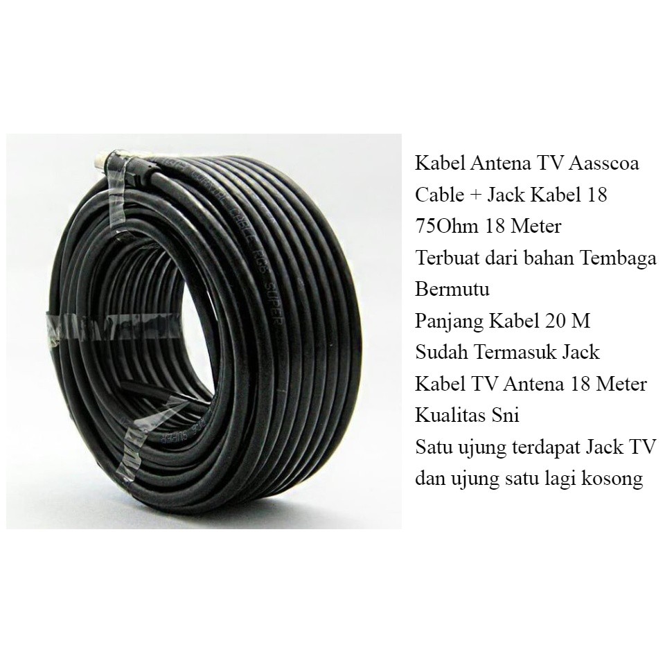 terlaris  produk Kabel Antena TV Panjang 15  Meter High Quality Kualitas Kabel Super Bagus