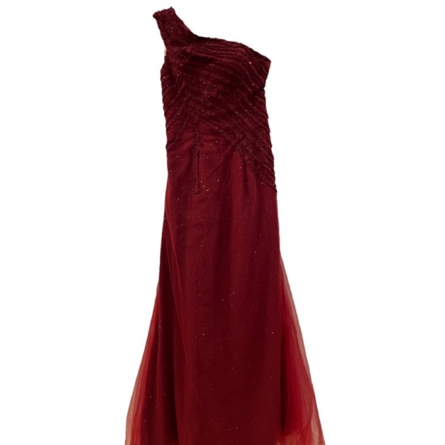 preloved dress maroon Ld 74  P tengah 140 P dari lengan kanan 150