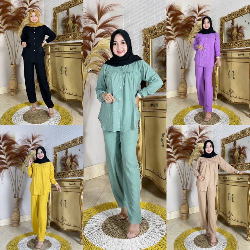 NEW ONE SET POLOS GISELLA BEST SELLER TERMURAH TERLARIS