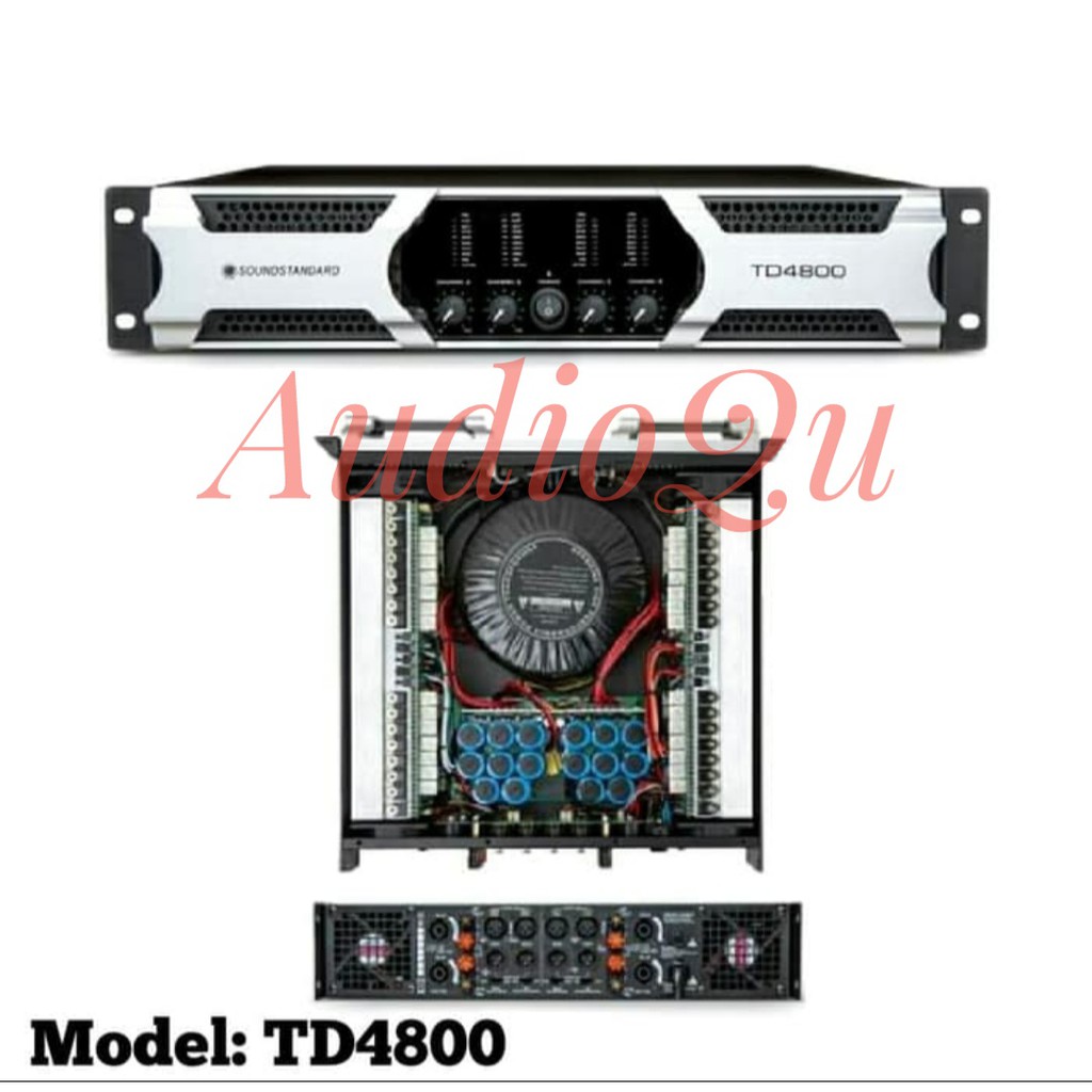 Power Amplifier Soundstandard TD4800/ TD 4800 4CH 4x800 Watt