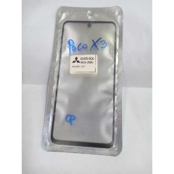 GLASS + OCHA / KACA LCD POCOPHONE X3
