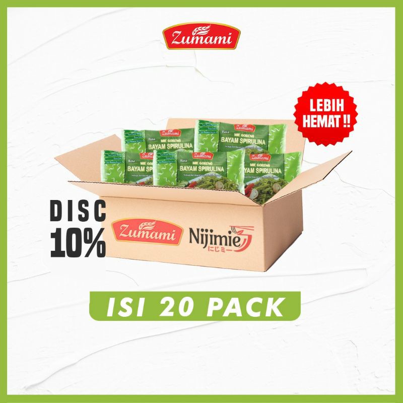 

ZUMAMI MIE SAYUR BAYAM SPIRULINA BERAT 80 GRAM ISI 20 PCS ( PAKET LEBIH HEMAT )