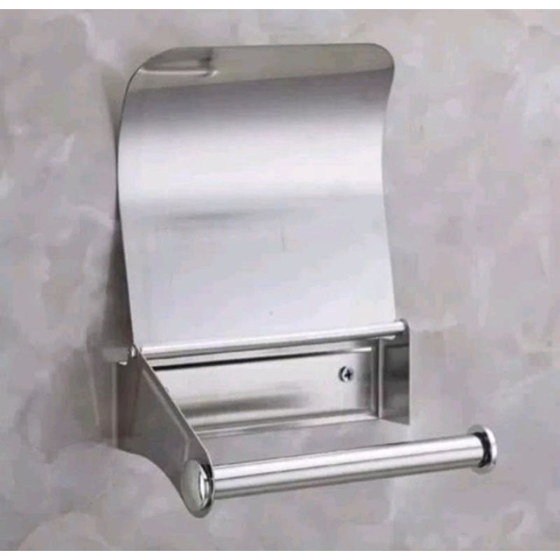 Tempat tissue gulung stainless 304 / tempat tissue roll stainless