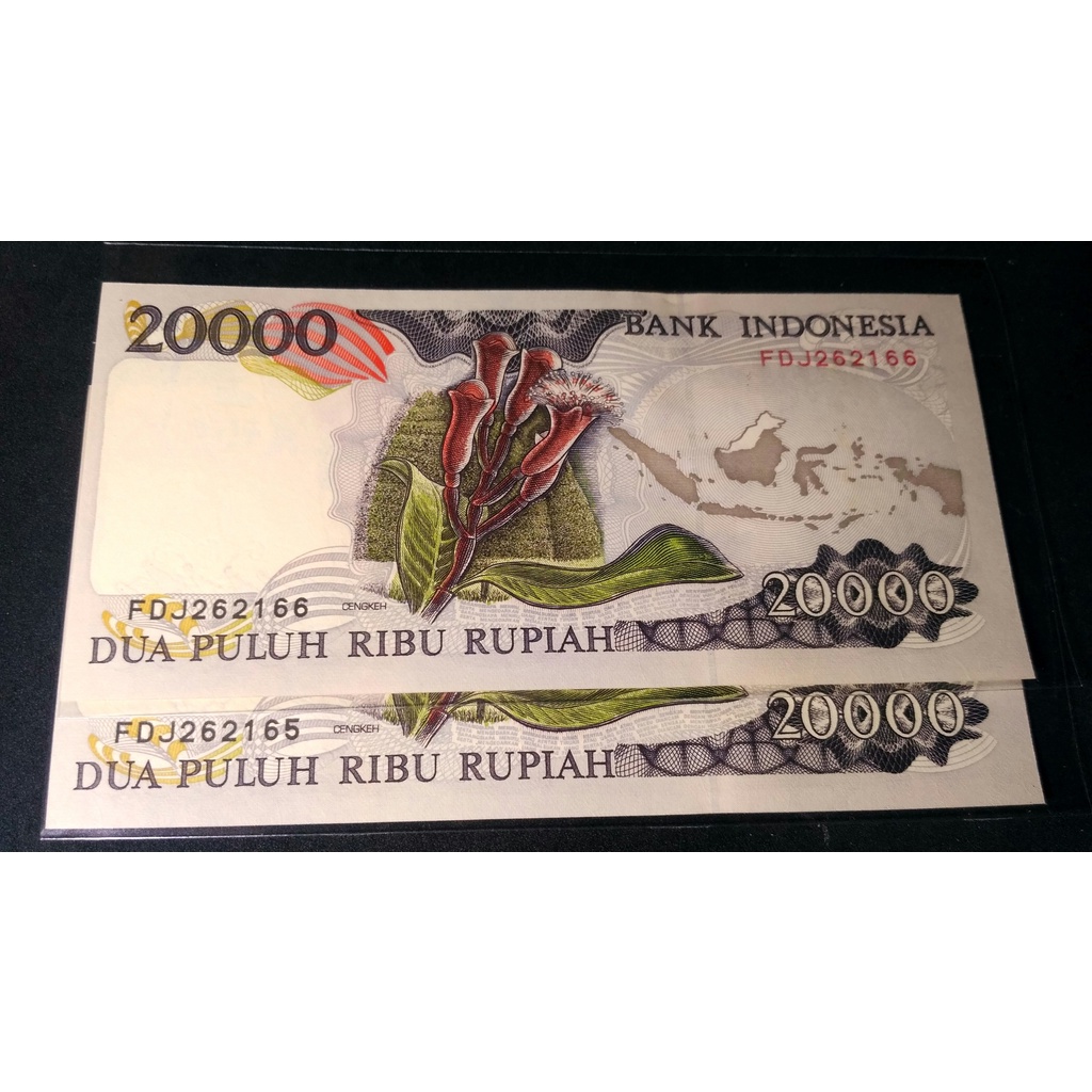 Seri 20000 Cendrawasi Emisi 1995 IMP 1997 Seri FDJ 262165 - FDJ 262166 AUNC-UNC