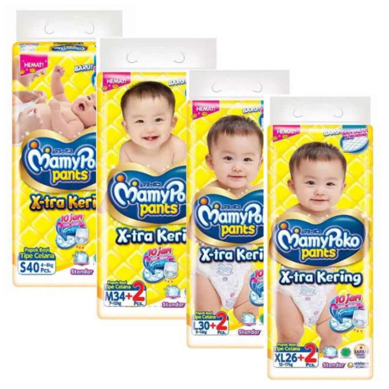 Mamypoko Pants X-tra Kering S38 | M32 | L28 | XL24