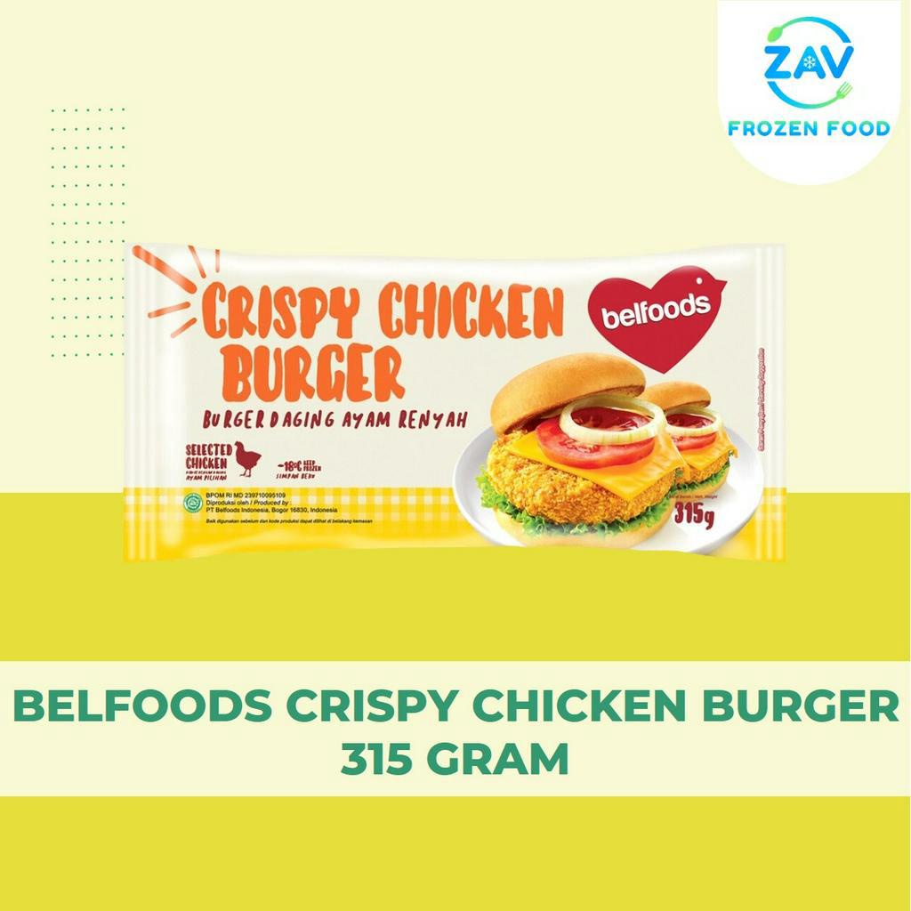 

BELFOODS CRISPY CHICKEN BURGER 315 GRAM