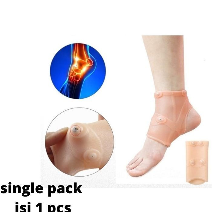 Anklepad Magnet - Pelindung Tumit Silikon Magnetic Terapi 0693
