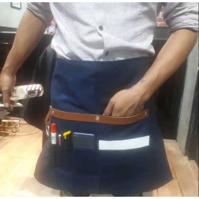 CELEMEK PELAYAN / WAITERS / APRON MASAK / APRON BARBER / APRON CHEF / APRON BARISTA / CAFE RESTORAN