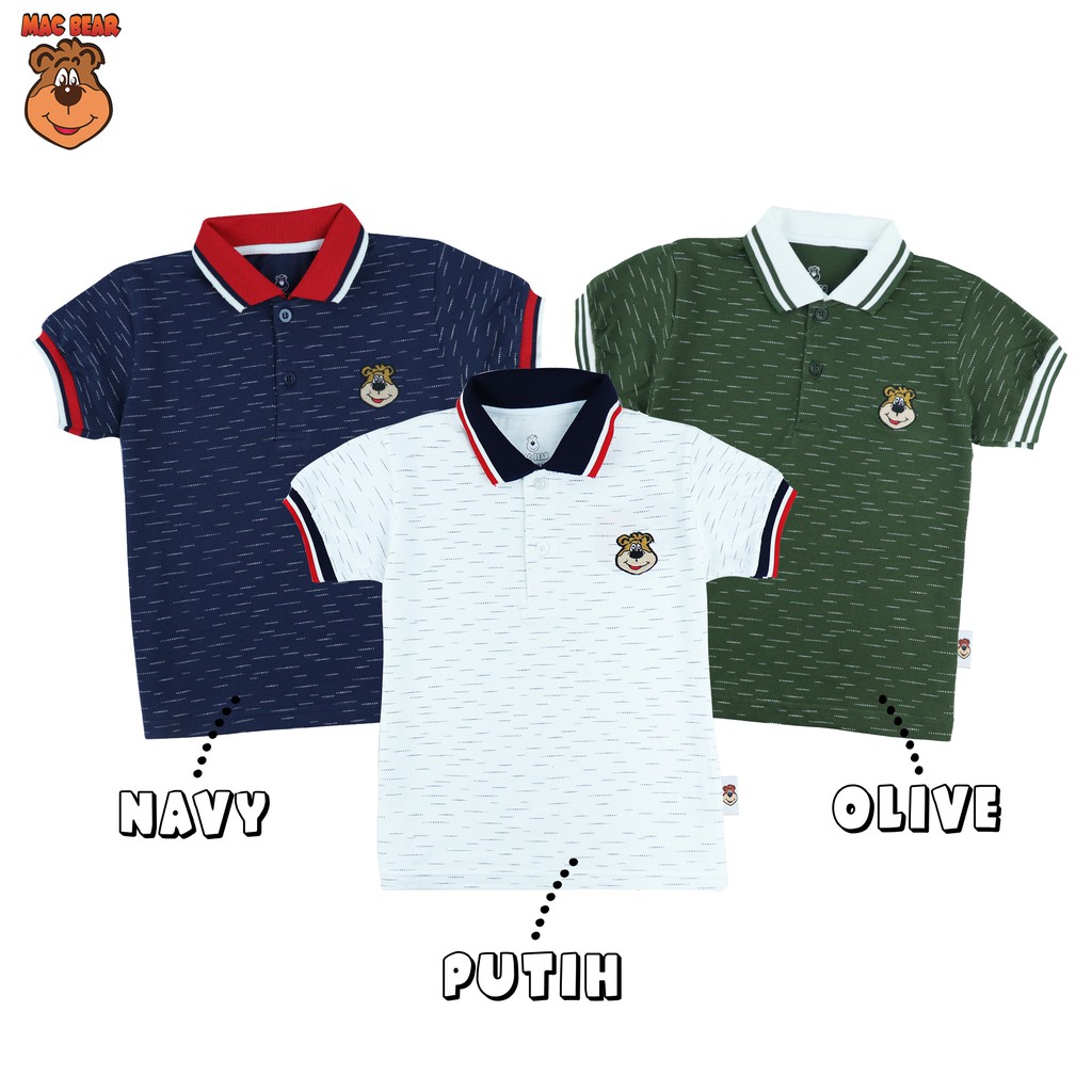 MacBear Kaos  Anak Laki laki Jeff Polo  Cool MacBear 6 bulan 