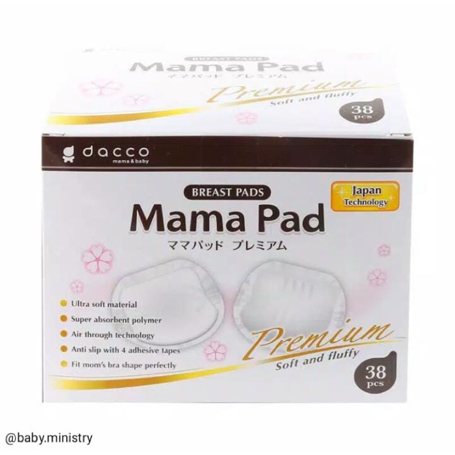 DACCO Mama Pad Breast Pads Premium 38pcs - bantalan asi / menyusui / asi rembes / anti bocor / daya serap tinggi