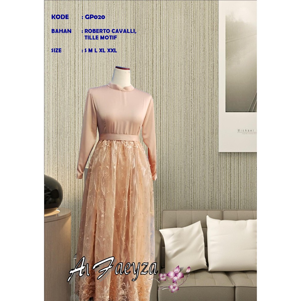 Al Faeyza Gamis Pesta// Busana Muslim GP020