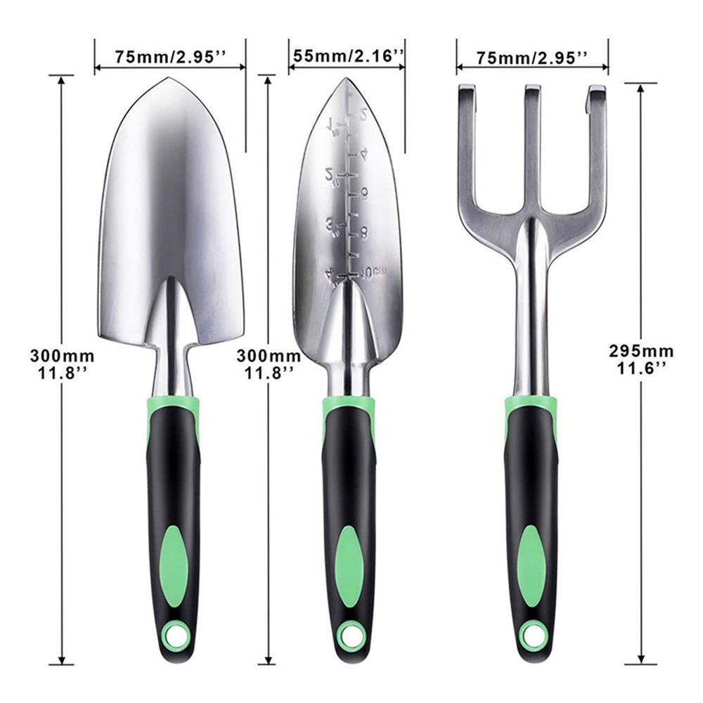 [Elegan] Sekop Cor Aluminium Heavy Duty Berkebun Kombinasi Hadiah Hand Tools Garden Tools Set Trowel