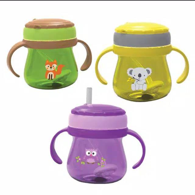 BABY SAFE - TRAINING CUP WITH STRAW (JP019) / (FS405 ) BOTOL LATIHAN MINUM BAYI