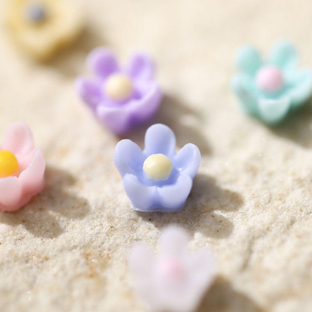 NEEDWAY Needway Bunga Kuku Charms Flower Candy Color Earring Membuat Manikur Aksesoris DIY Ornamen Kristal Kuku Berlian Imitasi