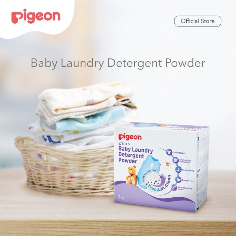 PIGEON Laundry Detergent Powder 1Kg - Pigeon Sabun Cuci Baju Bayi Bubuk 1kg