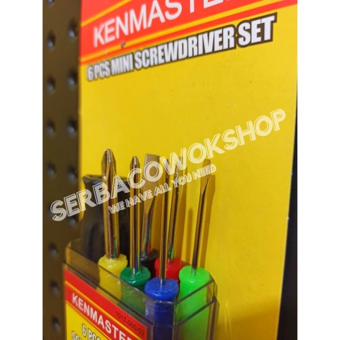 Kenmaster Obeng Hp 6 in 1 Set Box Termurah Berkualitas