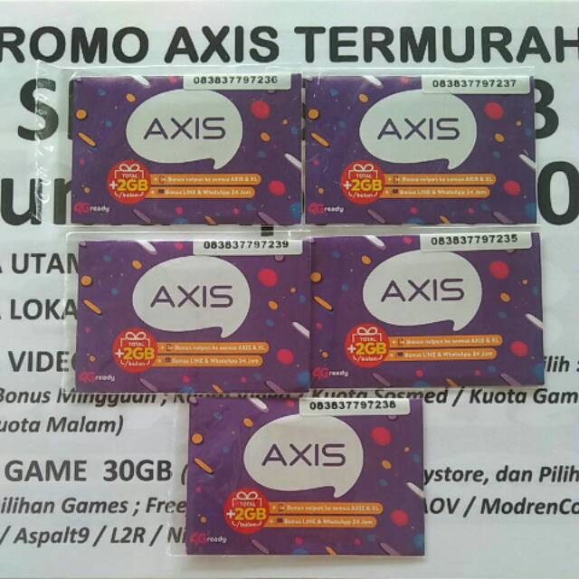 Promo Perdana Axis 72gb Shopee Indonesia