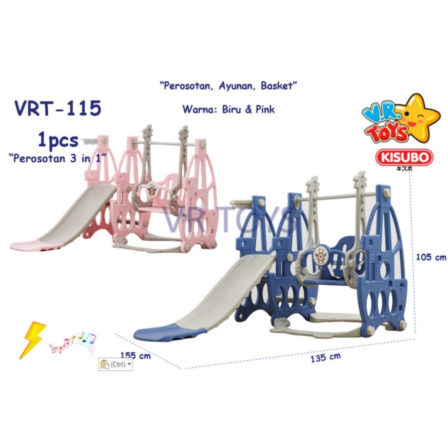 Perosotan Anak Ayunan Basket Playground Prosotan 3in1 VRT-115