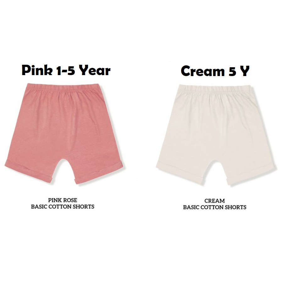 CLEARANCE SALE Little Palmerhaus Basic Cotton Shorts 0-3 Tahun CBKS