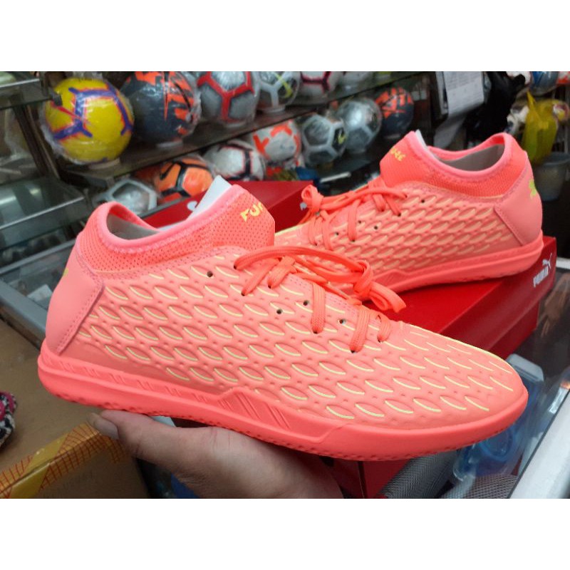 sepatu futsal puma future 5.4 IT peach 105945 01 original bnib