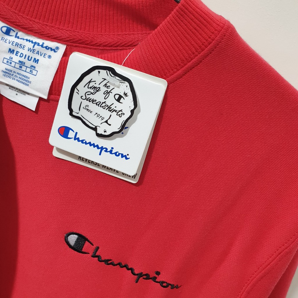 Champion reverse wave small script crewneck / champion crewneck original