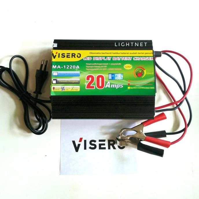 Charger Accu cas Aki 12v 20a Digital Display - VISERO LED lightn33 Diminati Banget
