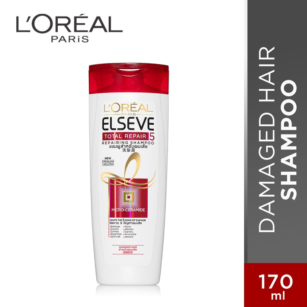 L'Oreal Paris Shampoo 170 ML | Anti Rontok | Total Repair | Ultra Nourshing  | Color Protect LOREAL BY AILIN