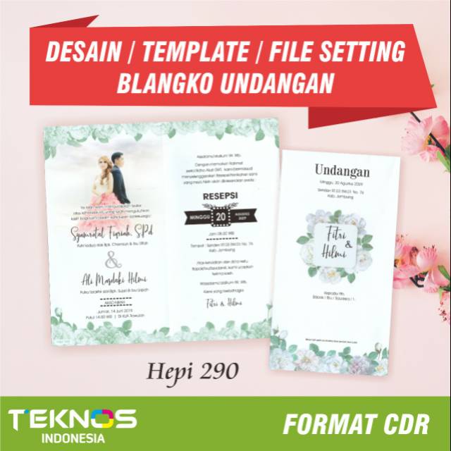 Desain Undangan Blangko Hepi 290 Template Undangan Pernikahan File Setting Undangan Pernikahan Shopee Indonesia