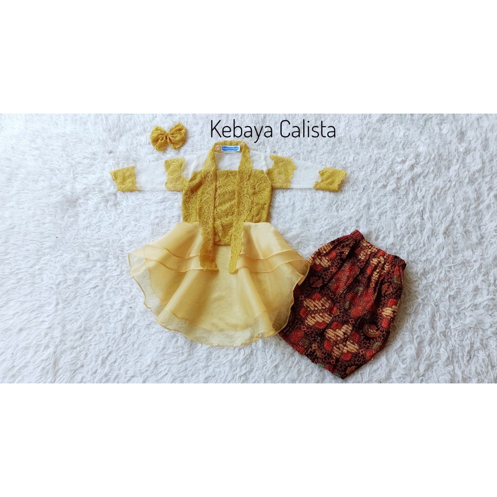 Kebaya Calista | Kebaya Brokat | Kebaya Anak Unik | Kebaya Anak Murah