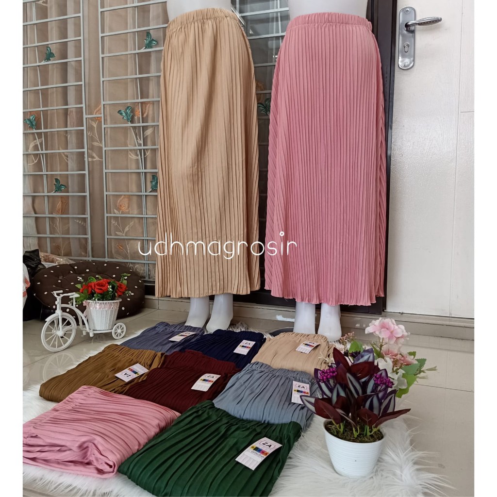 GROSIR PLISKET / Rok Plisket Murah Pleated Skirt