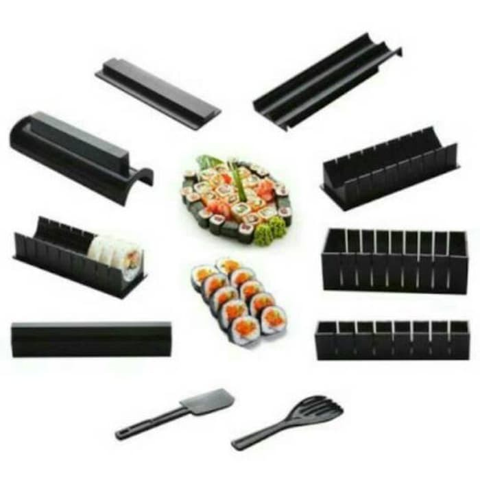 VOM-SUSHI MAKER PROFESSIONAL 10 SET / CETAKAN SUSHI LENGKAP 0349