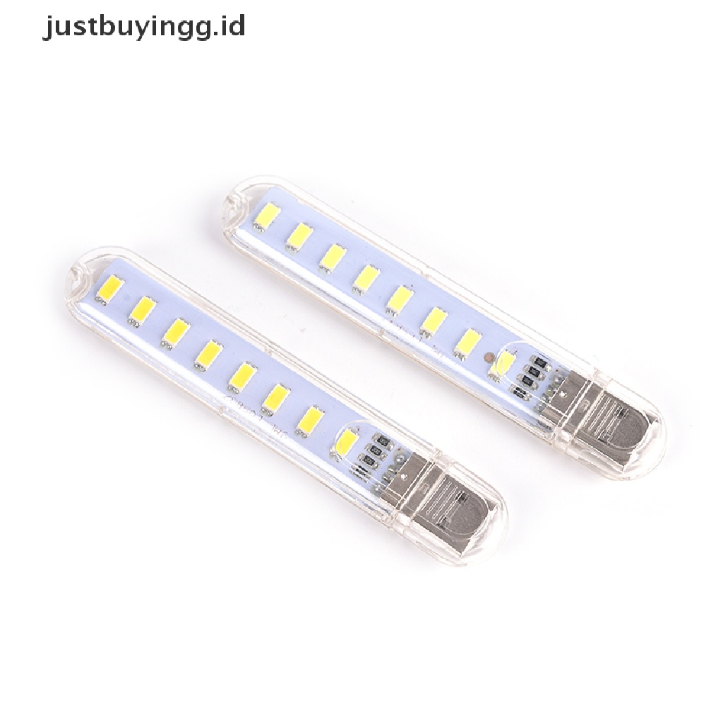 (Justbuyingg.Id) Lampu Malam 8-led Mini Usb Portable Untuk Pc / Laptop