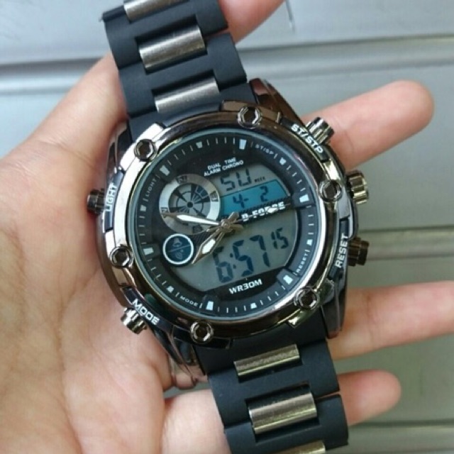 Jam Tangan Pria D-Force Dual Time Original