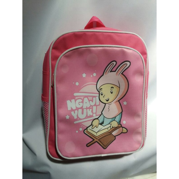 ( R Y N )tas ransel anak anak ngaji yuk/ tas ransel cewek cowok