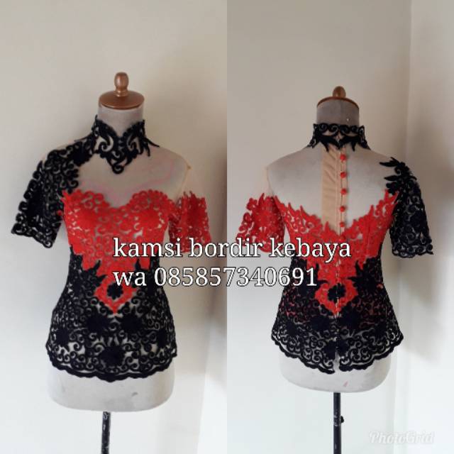 Kebaya bordir stik premium