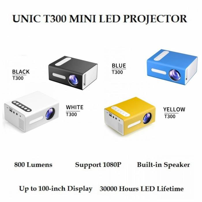 

Irled | Unic T300 - Mini Led Projector 800 Lumens - Proyektor Led Mini