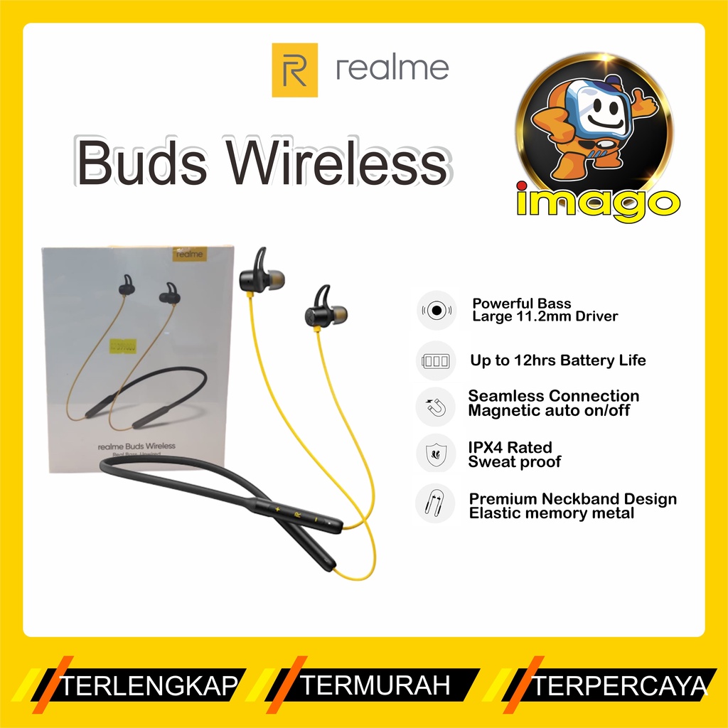REALME BUDS WIRELESS HANDSFREE / HEADSET / EARPHONE