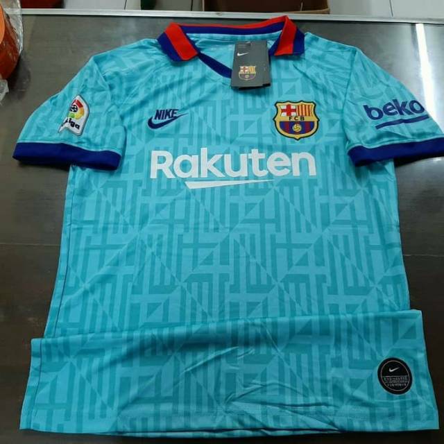 JERSEY BAJU SEPAK BOLA  BARCELONA 3RD 2019-2020 GRADE ORIGINAL PREMIUM OFFICIAL