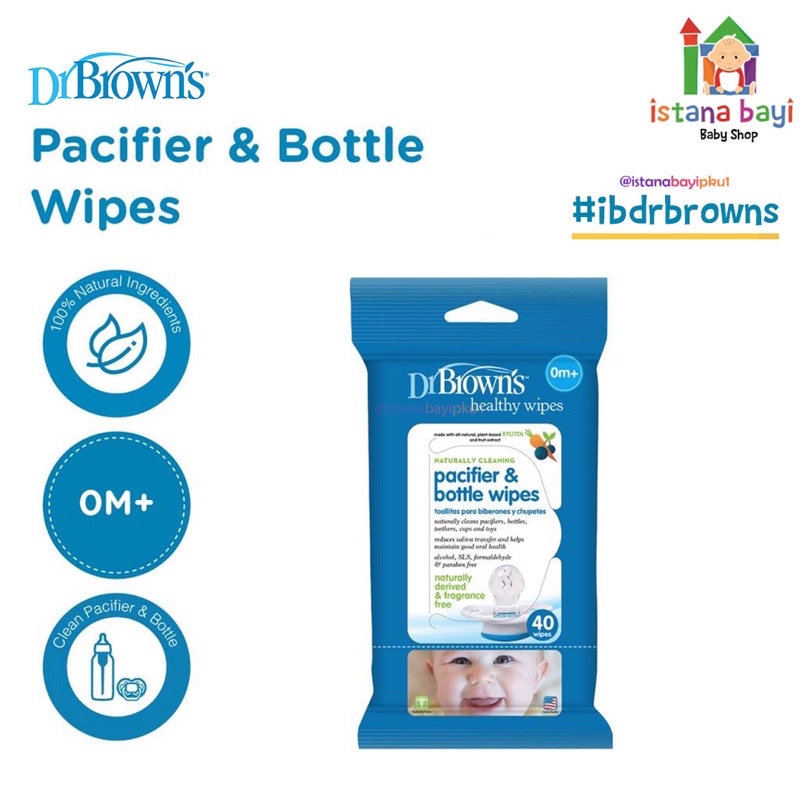 Dr.Brown's Pacifier &amp; Bottle Wipes - Tisu basah