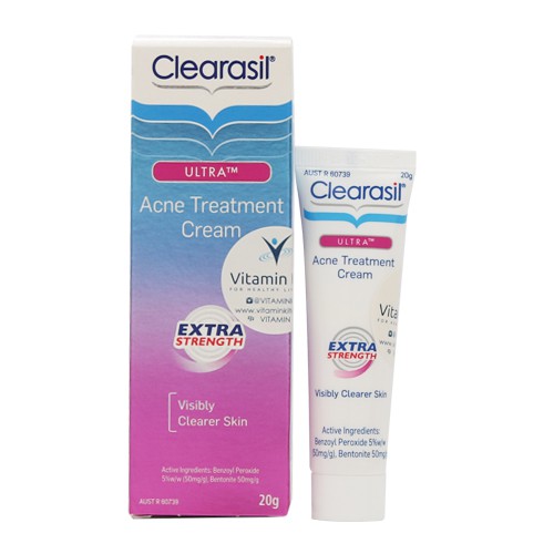 Jual Clearasil Ultra Extra Strength Acne Treatment Cream (20g) | Shopee