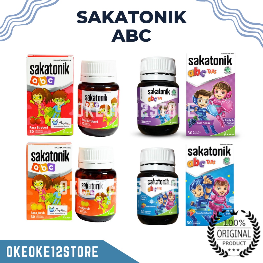 Sakatonik ABC Tablet Hisap Anak / Vitamin Tablet Hisap Anak / Isi 30 tablet