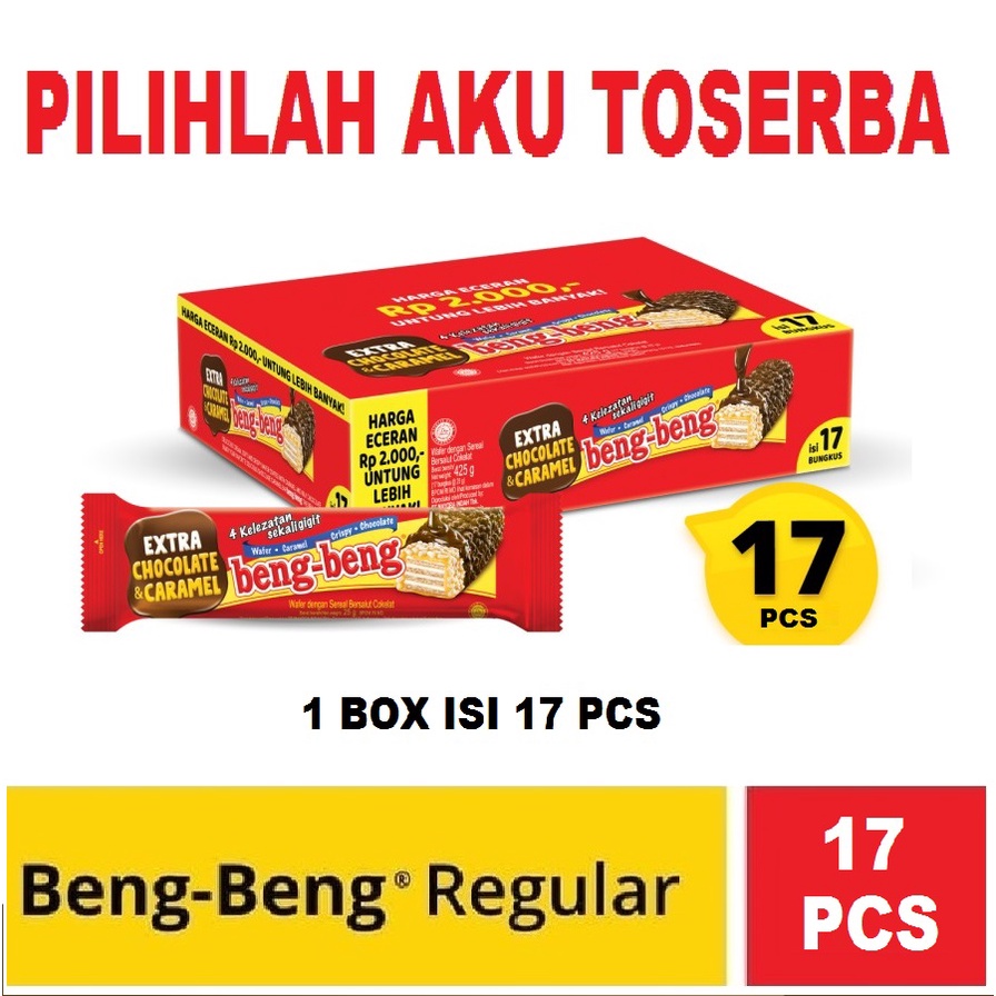 Beng-Beng Regular - Beng-Beng Coklat 25gr - ( HARGA PER BOX )