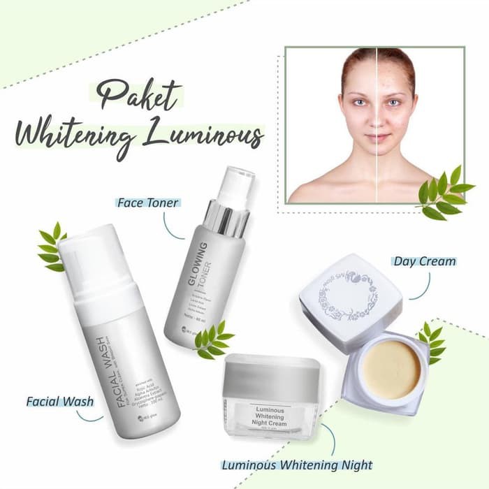 Paket Pemutih MS Glow Luminous Series / MS Glow Original Luminous / Paket Bebas Flek Hitam MS Glow