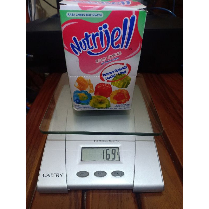 

NUTRIJELL JAMBU BIJI 1 BOX 12 SACHET @10GR/NUTRIJELL JAMBU