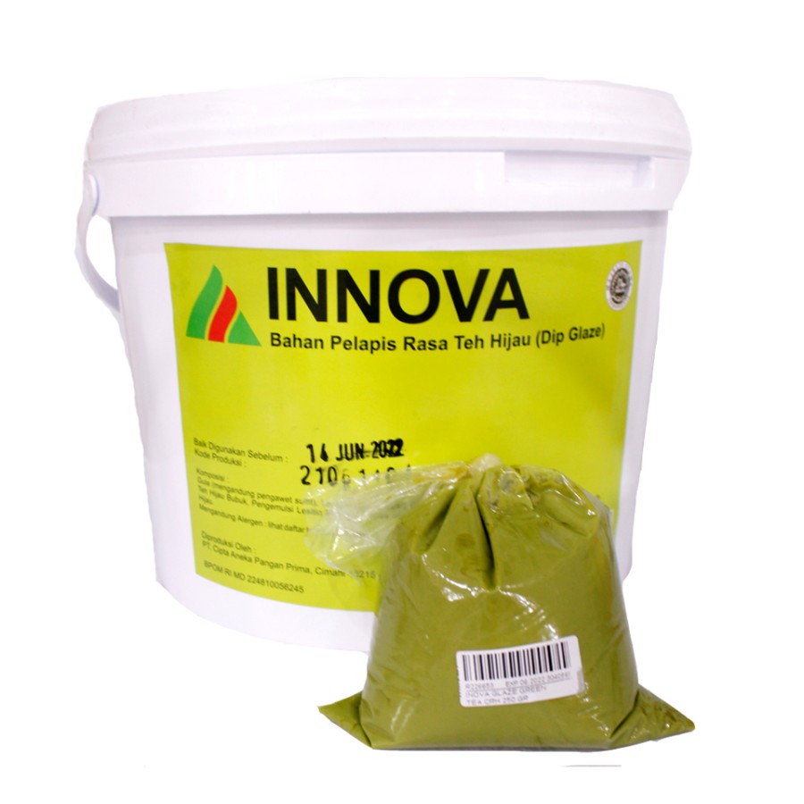 

Inova Glaze Green Tea 1kg,500gr,250gr / Coklat Toping Eceran
