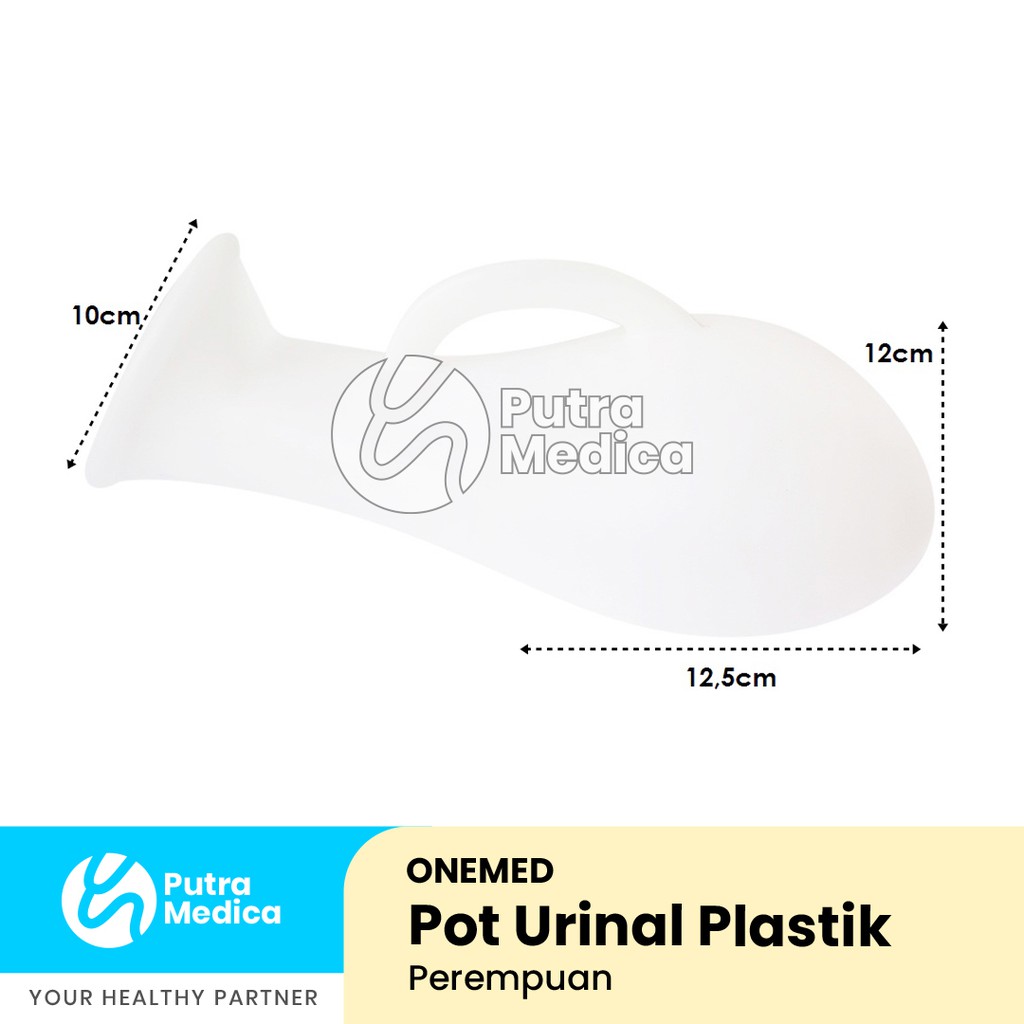 Onemed Pot Urinal Plastik Perempuan / Pispot Wadah Penampung Urine / Tabung Kencing