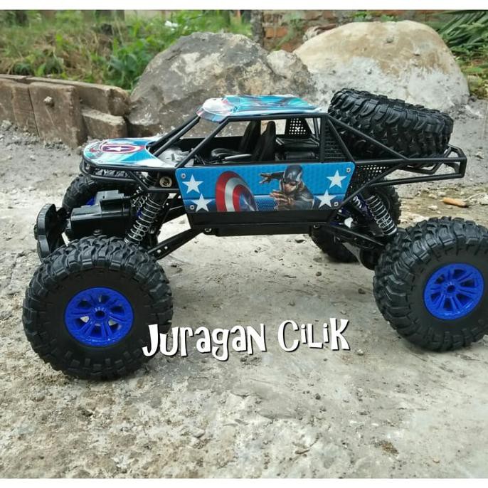 Mobil Remot Superhero Crawler 4WD Mainan RC Remote Control Kontrol