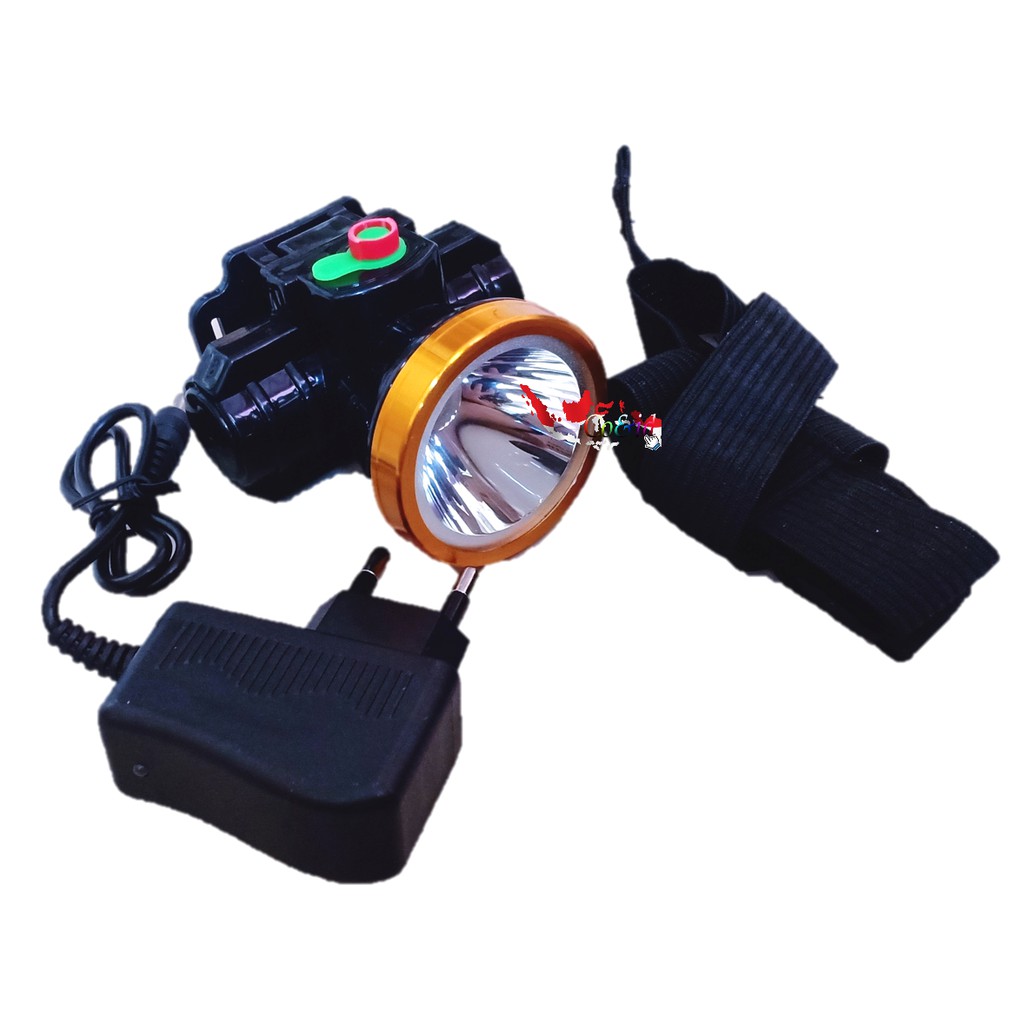 SENTER KEPALA 30w Bergaransi Putih / Kuning HEAD LAMP 30W Senter Kepala Cas Ulang Senter kepala Rechargable