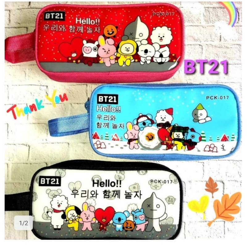 

12pcs Tempat Pensil BT21 / BT21 Pencil Case / BT21